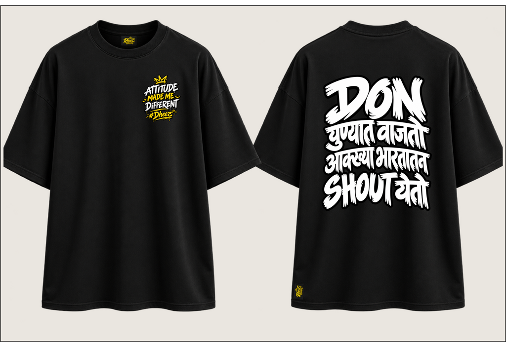 DON Punyat Wajto - Men's Regular Printed Oversize Tshirt