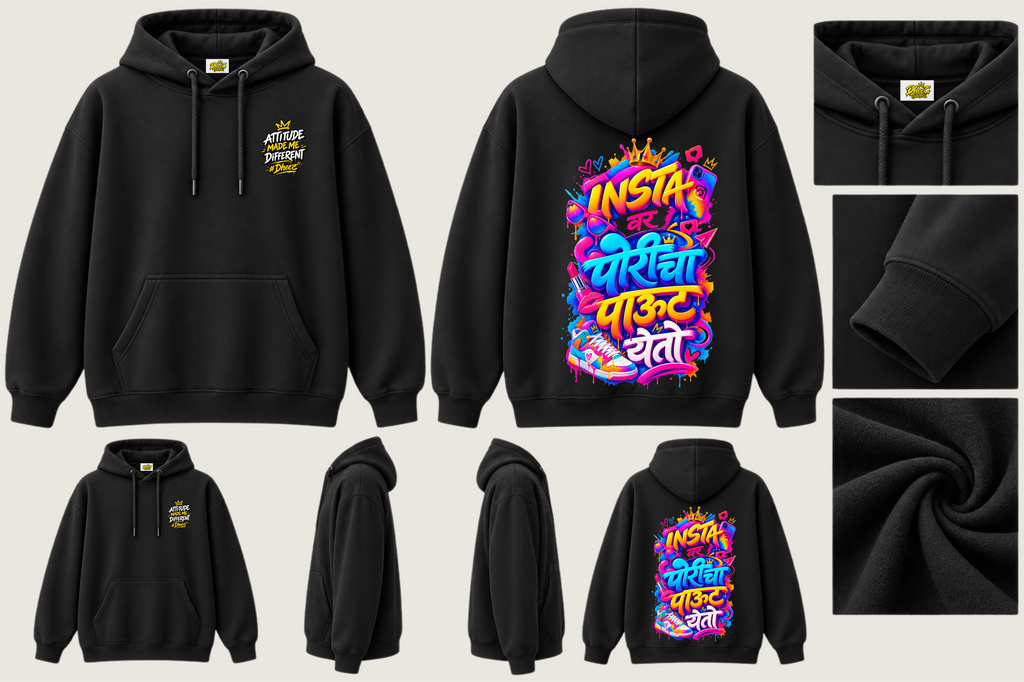 Insta Var Porincha Paut Yeto - Kids Premium Pullover Hoodie