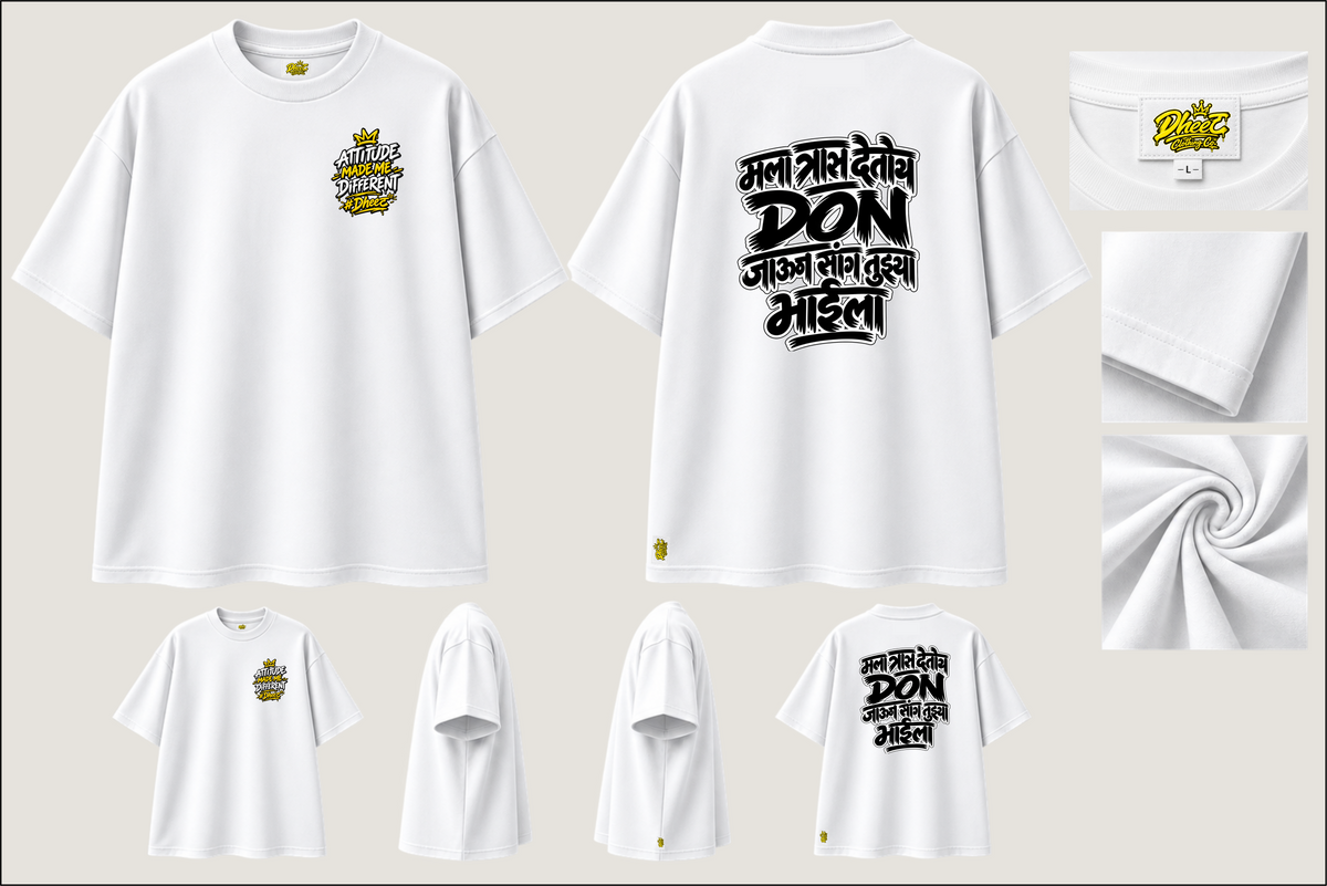 Mala Tras Detoy Don - Men's Regular Printed Oversize Tshirt